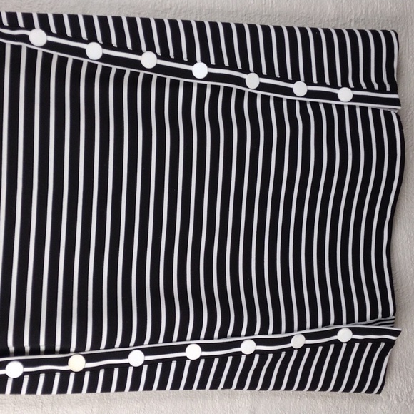 Suncoo Paris Celeste Black White Striped Short Sleeve Mini T-Shirt Dress - Picture 3 of 12